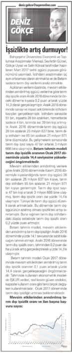 İŞSİZLİKTE ARTIŞ DURMUYOR!